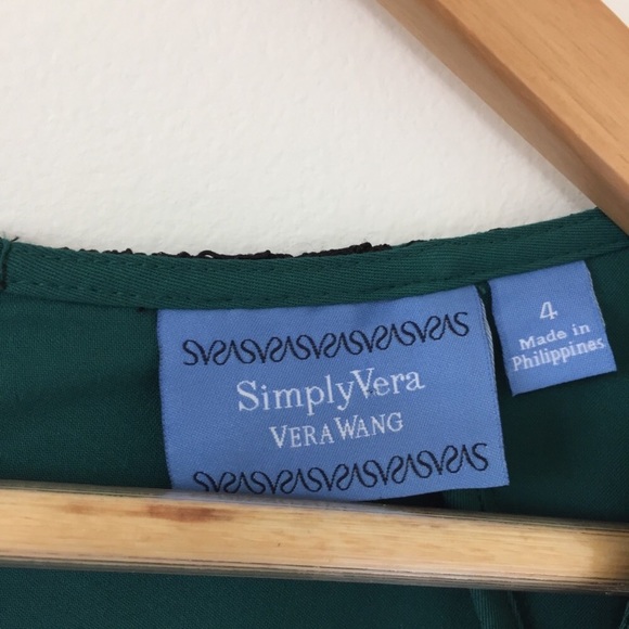 Simplevera Vera Wang Lace Overlay Sheath Dress - Picture 4 of 6